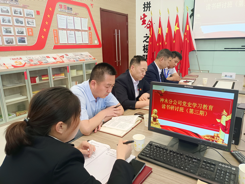 神木分公司舉辦黨史學(xué)習教育第三期讀書(shū)研討