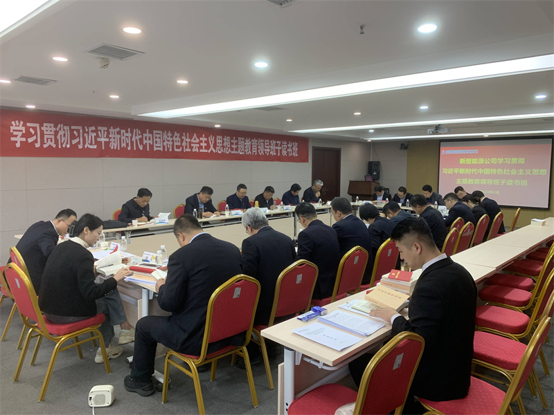 新型能源公司黨委舉辦學(xué)習貫徹習近平新時(shí)代中國特色社會(huì )主義思想主題教育領(lǐng)導班子讀書(shū)班